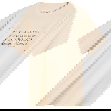 Тениска Maison Margiela Maison Margiela Logo T-Shirt, Size Large Бежово | S51GC0534S24575103, 0