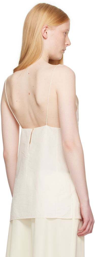 Потник Khaite Khaite Talsie Linen Cami Top Бяло | 2396385, 2