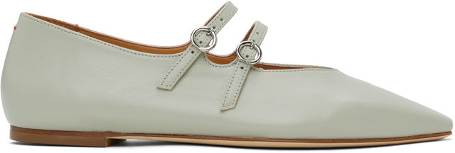 Aeyde Franny Double Buckle Ballerina Flats