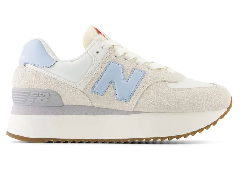 Кецове и обувки New Balance 574 Plus Reflection Бяло | WL574ZQC, 0