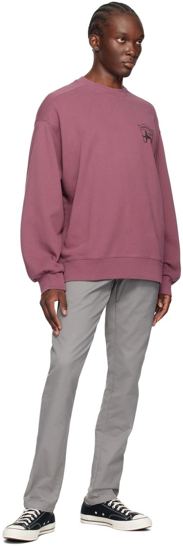 Суитчър Carhartt WIP Stamp Logo Sweatshirt Розово | I033620, 3