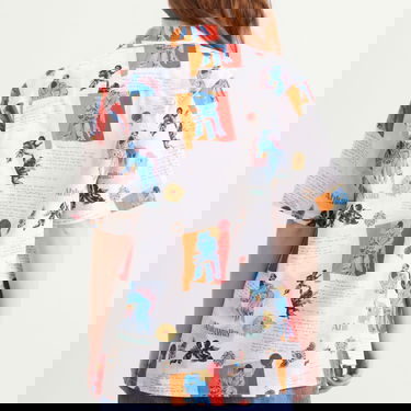 Риза Ahluwalia Kada Printed Short Sleeve Shirt Многоцветен | M-AHLU-TO029-SS26-FA253-MU, 3