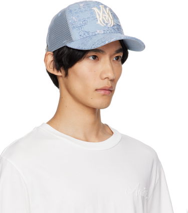 Шапка с козирка AMIRI AMIRI Bandana Repair Trucker Cap Черно | AMHATR1028, 3