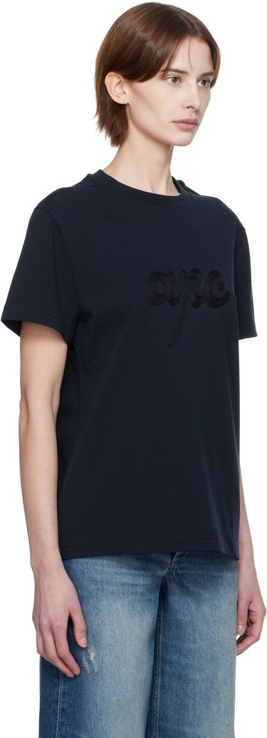 Тениска A.P.C. Lenny Embossed Logo T-shirt Бежово | COHGS-M26504, 4