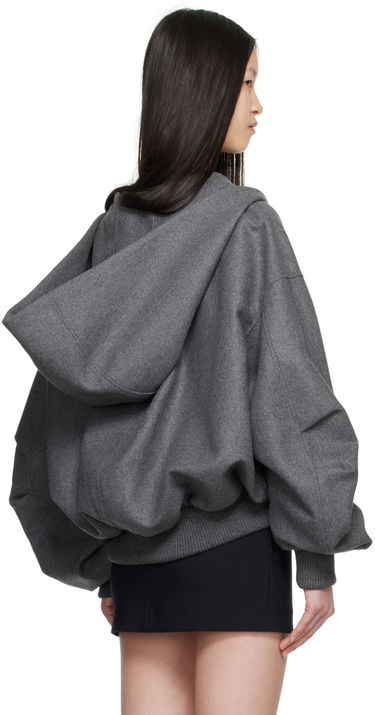 Суитчър The Attico Attico Hooded Bomber Jacket Сиво | 248WCB41 W055, 2
