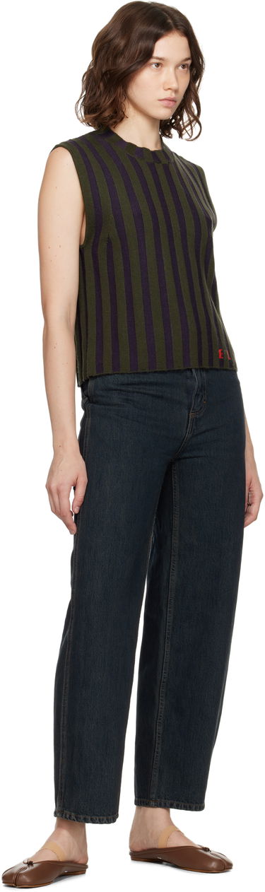 Потник Eckhaus Latta Eckhaus Latta Striped Sleeveless Top Зелено | 8025-EL-PF25-M -, 3