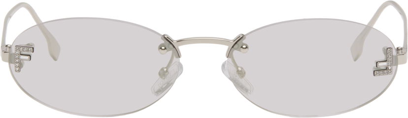 Слънчеви очила FENDI 'Fendi First' Crystal Sunglasses Металик | FE4075US@5416C 840126860436