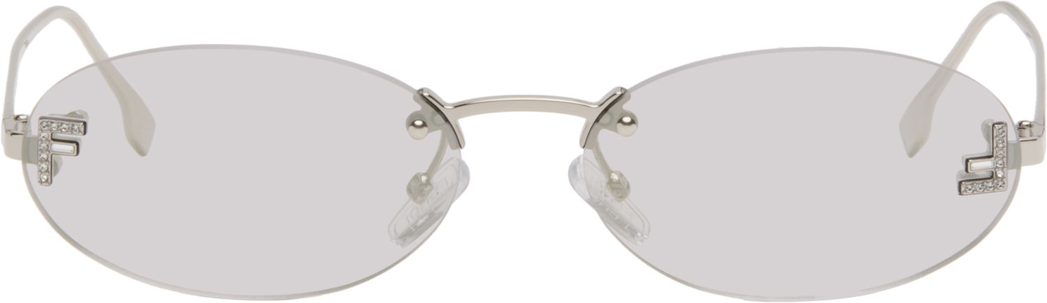 Слънчеви очила FENDI 'Fendi First' Crystal Sunglasses Металик | FE4075US@5416C 840126860436, 0