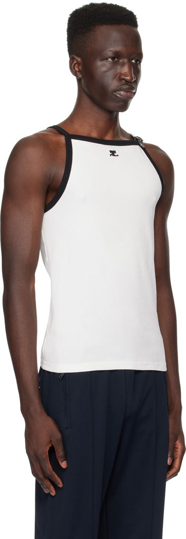 Потник Courrèges Courrèges Buckle Detail Tank Бяло | 124JDE068JS0070, 1