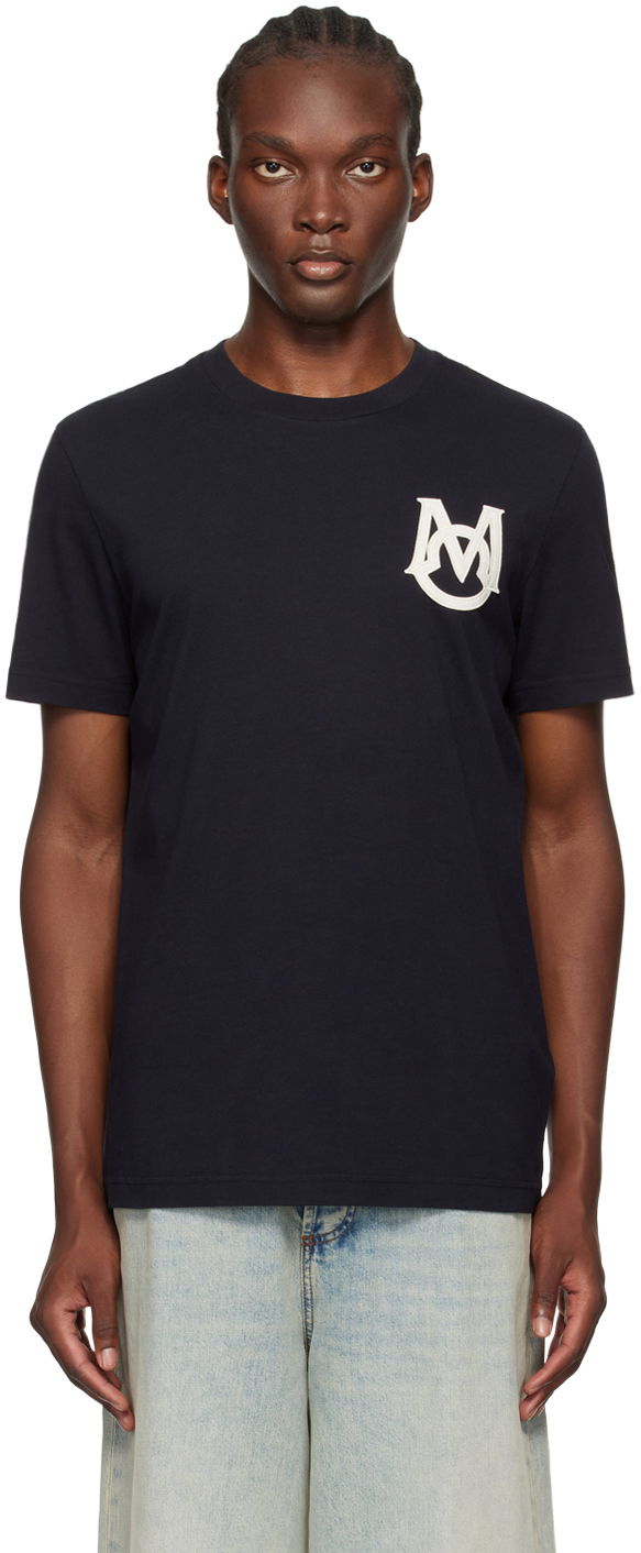 Тениска Moncler Navy Monogram T-Shirt Тъмно синьо | J20918C000218390T, 0
