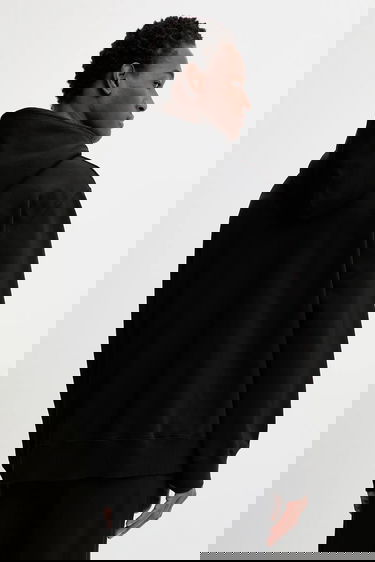 Суитчър Maison Margiela Smooth Hooded Sweatshirt MM6 Maison Margiela x MM6 Wardro Черно | SH0GU0033.M25025.900, 2