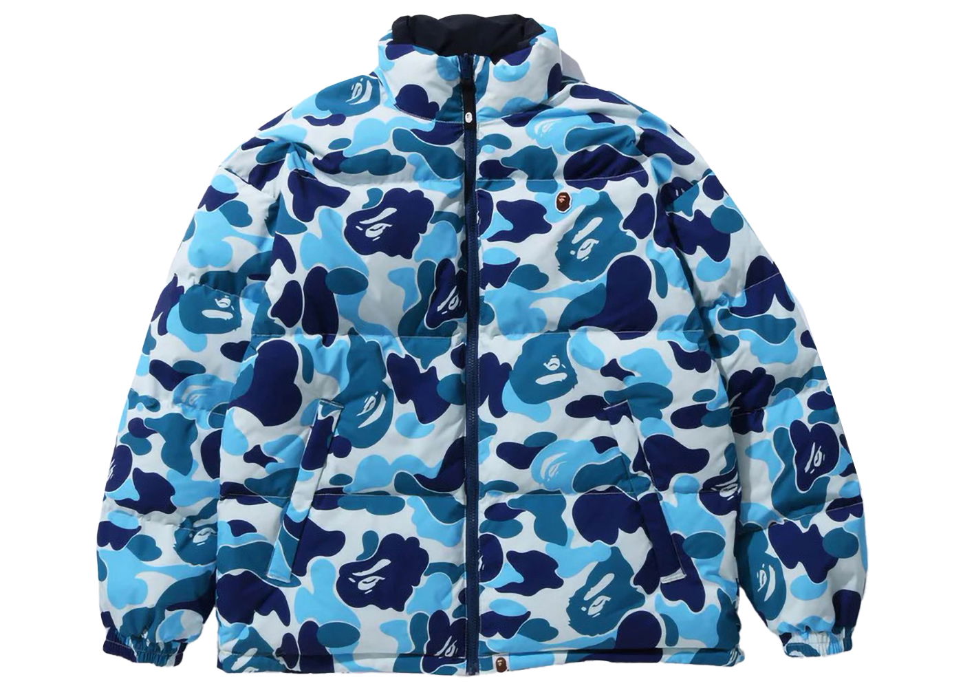Яке BAPE BAPE ABC Camo Reversible Down Jacket Blue Синьо | 1J80-144-007, 0