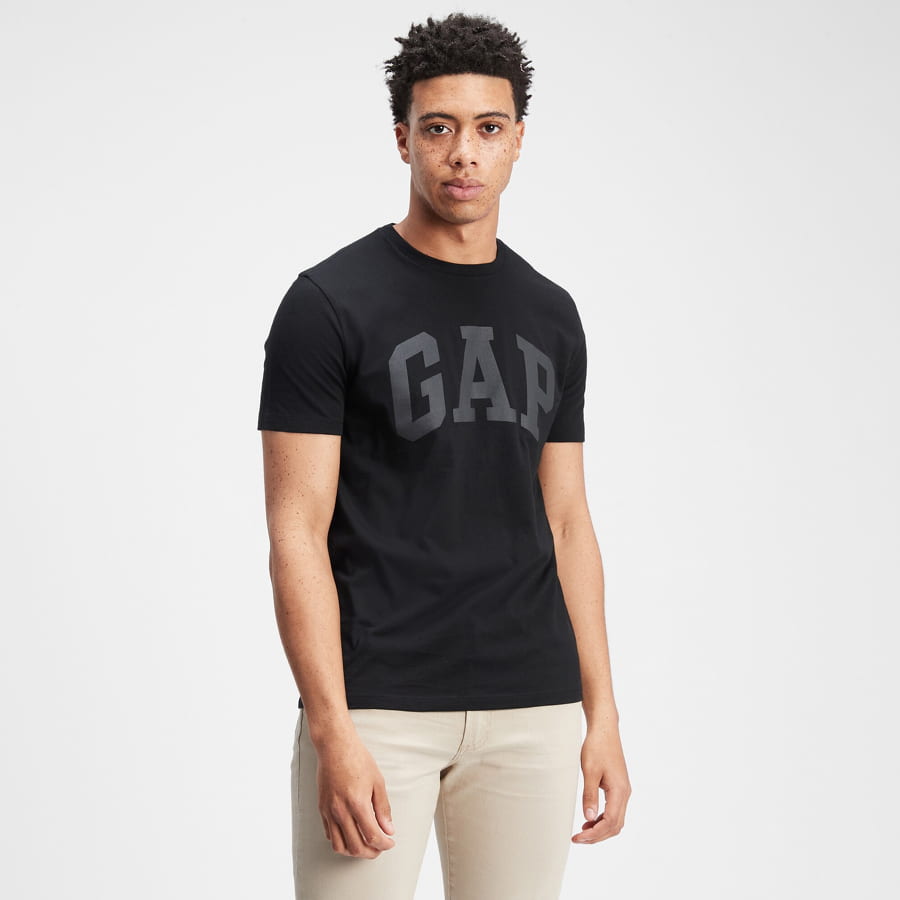 Тениска GAP Basic Logo Tee Черно | 550338-05, 0