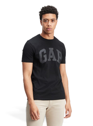 Тениска GAP Basic Logo Tee Черно | 550338-05