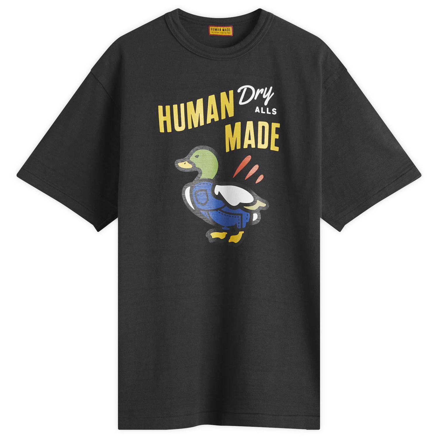 Тениска Human Made Duck Overalls Graphic T-Shirt, Size Large Черно | HM29TE006-BLK, 1