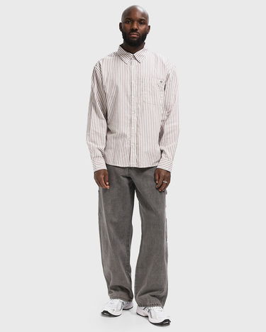 Риза Dickies Gallatin Striped Long Sleeve Shirt Бяло | DK0A87PYC481, 2