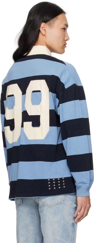 Поло тениска Ksubi Ksubi Rugged Rugby Jersey Polo Синьо | MFA25FT001, 2