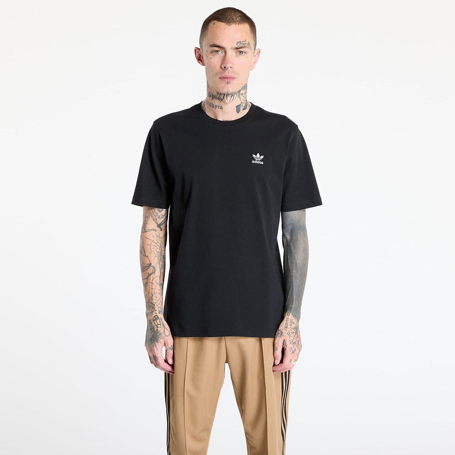 Тениска adidas Originals Trefoil Essentials Tee Черно | JI8545, 0