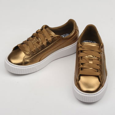 Кецове и обувки Puma Basket Platform Luxe Wn's ermine - ermine Металик | 366687 02, 2