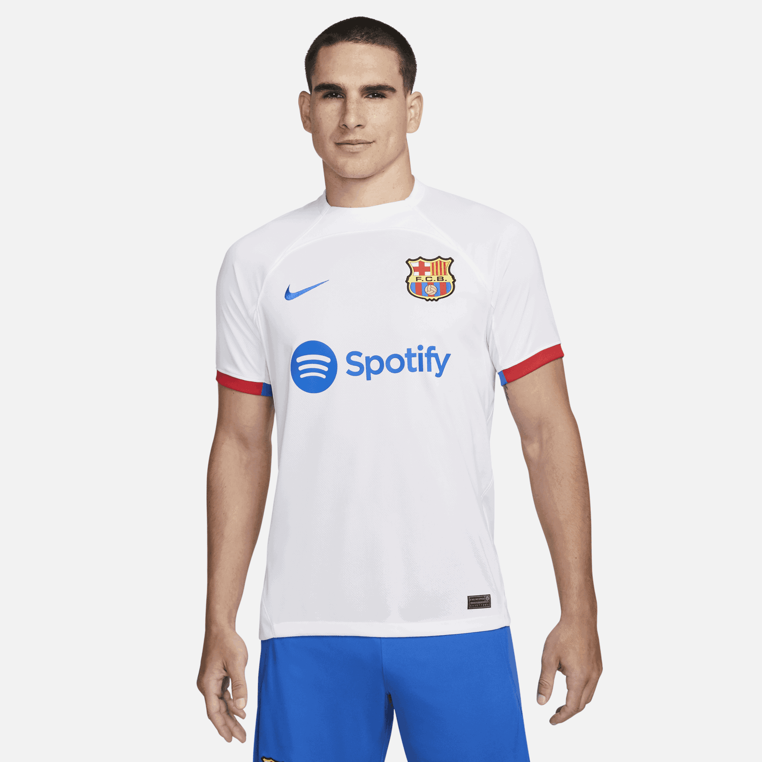 Фланелка Nike Dri-FIT FC Barcelona Stadium 2023/24 Бяло | DX2686-101, 0