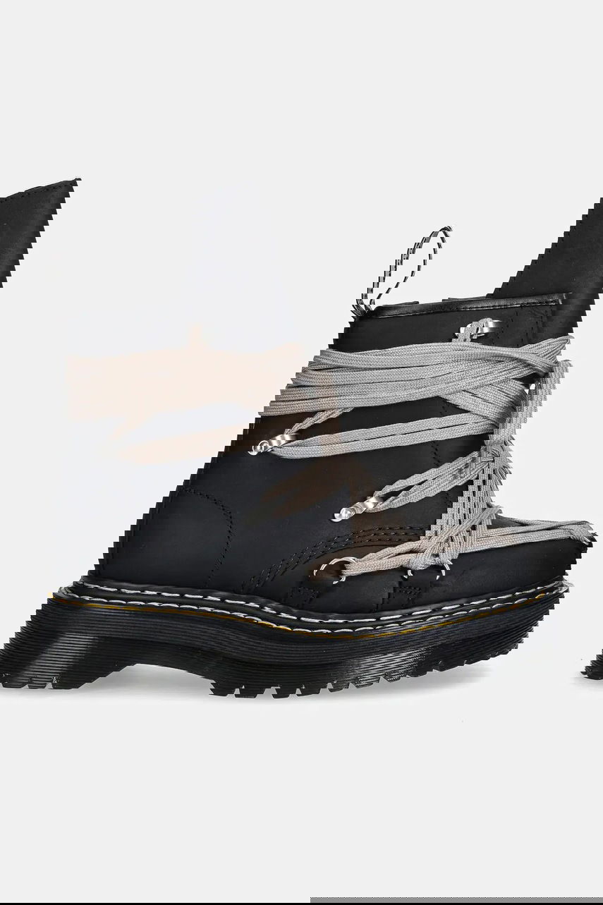 Кецове и обувки Rick Owens Rick Owens DRKSHDW x Dr. Martens 1460 Quad Sole Megalace® Boot Черно | DW02E6812.8001, 1