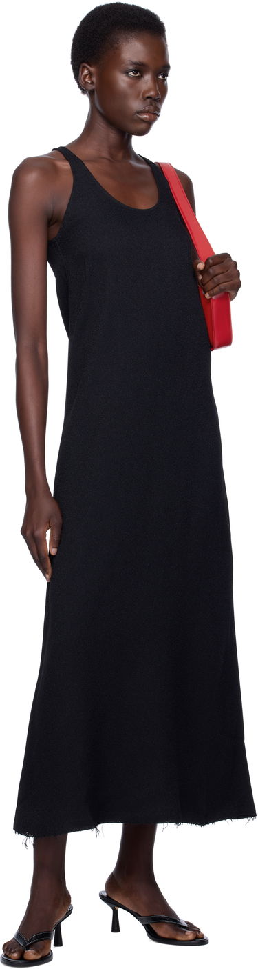 Pокля TOTEME TOTEME Scoop-Neck Sablé Midi Dress Черно | 243-WRD4142-FB0240, 3