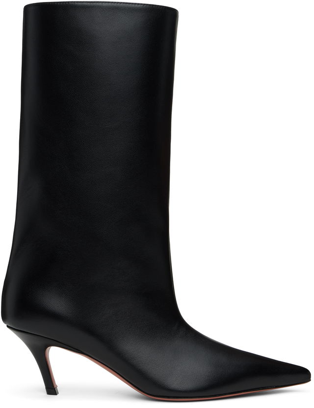 Amina Muaddi Fiona 60 Kitten Heel Boots