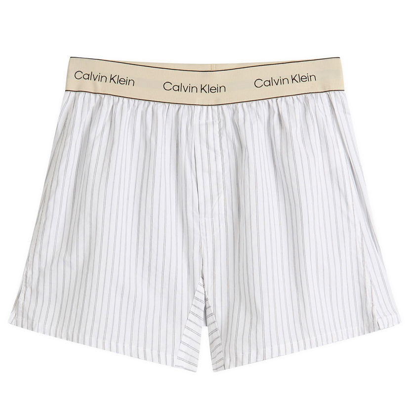 Боксерки CALVIN KLEIN Calvin Klein Cotton Poplin Trad Boxer Shorts, Size Large Бяло | LV00NM2945ZEW