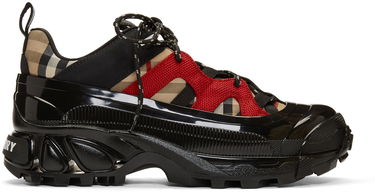 Кецове и обувки Burberry Arthur Sneakers 'Black & Beige' Черно | 8020680, 0