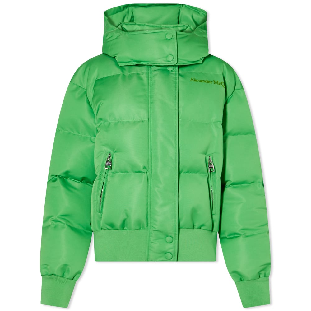 Пухо яке Alexander McQueen Puffer Jacket Зелено | 720763QEADE-3024, 0