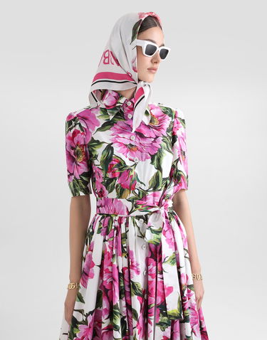 Pокля Dolce & Gabbana Dolce & Gabbana Cotton Jacquard Corset Dress with Floral Print Многоцветен | F6AGMTHS5S3HA5KR, 3