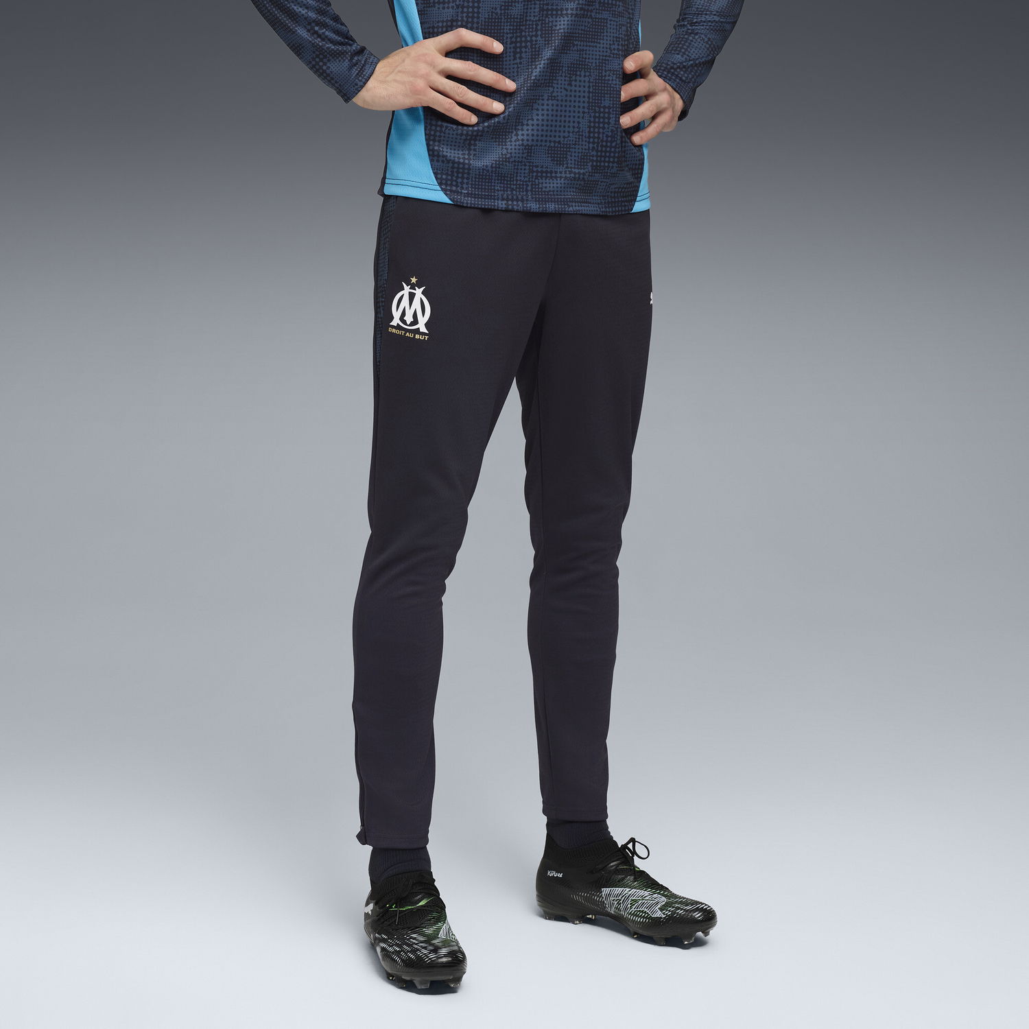 Спортни панталони Puma Olympique de Marseille Men's Training Pants Тъмно синьо | 781542_24, 1