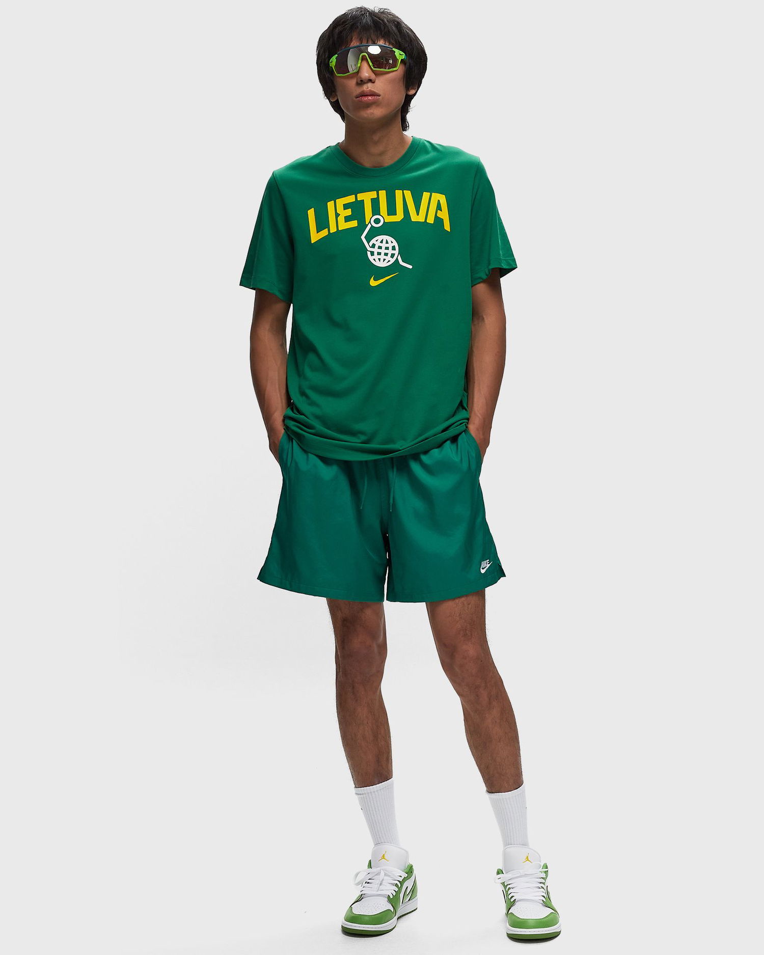 Тениска Nike LITHUANIA BASKETBALL T-SHIRT OLYMPIA 24 men Shortsleeves Зелено | FQ3675-302, 1