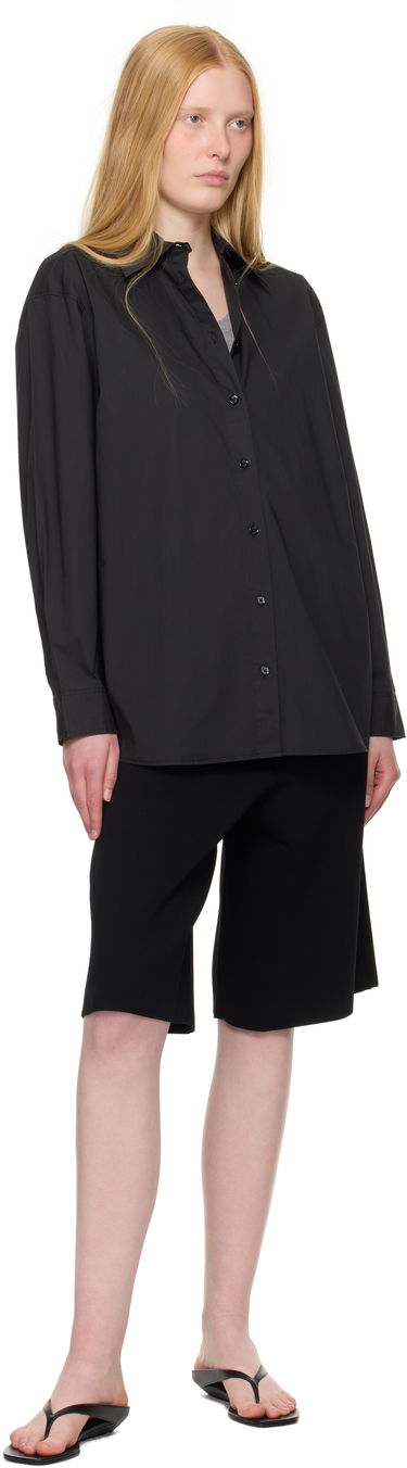 Риза TOTEME TOTEME Classic Tumbled Button-Down Shirt Черно | 252-WRT0480-FB0415, 3