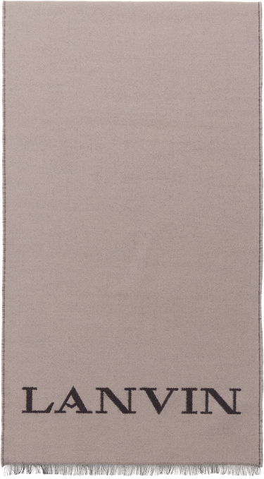 Шал LANVIN Lanvin Logo Woven Scarf Бежово | 6L3518 J6060, 0