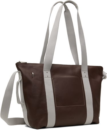 Голяма пазарска чанта Rick Owens Rick Owens Hollywood Trolley Tote Кафяво | RA01E0661 LCN, 4