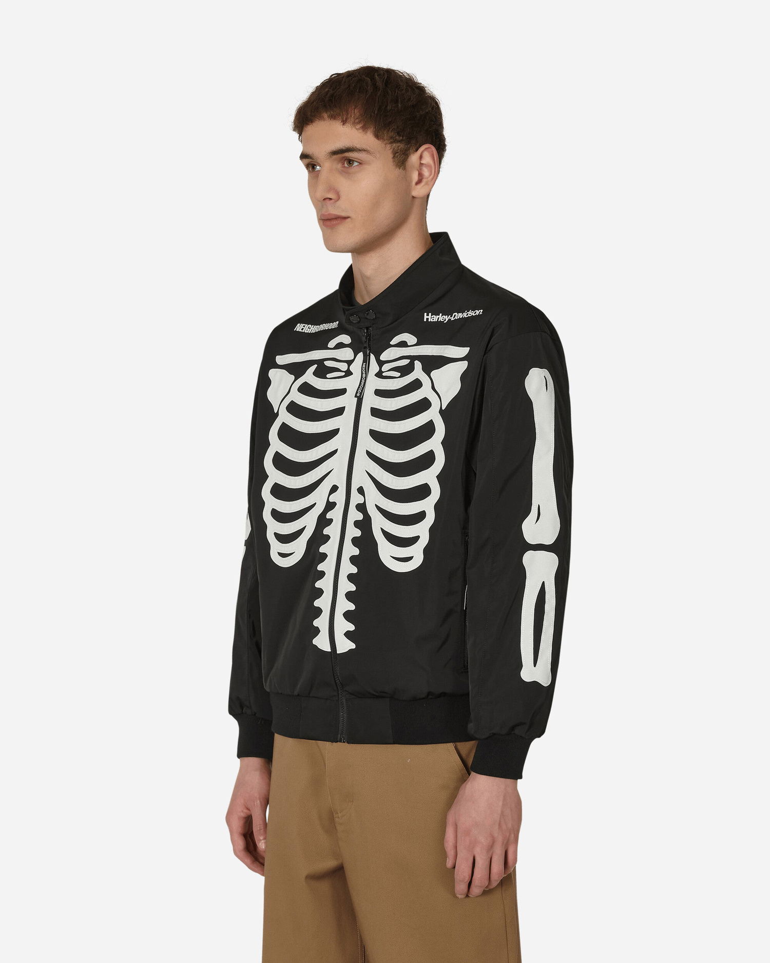 Яке бомбър Neighborhood Harley-Davidson Racing Jacket Черно | 222UT05N-JKM01 BKXWH, 1