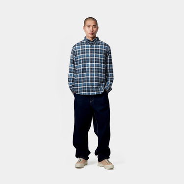 Риза Carhartt WIP Carhartt WIP Fendrick Long Sleeve Shirt Синьо | I034382_6, 2