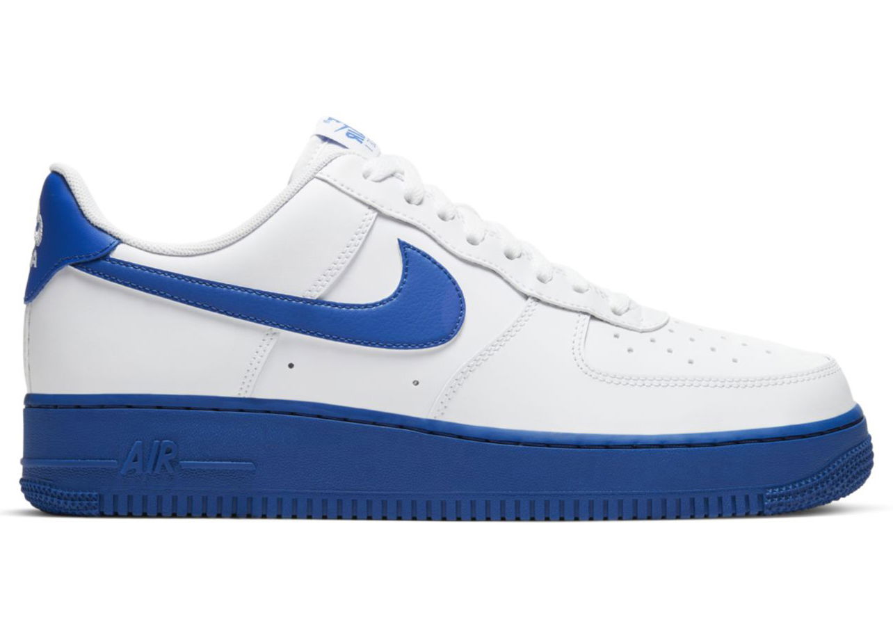 Кецове и обувки Nike Air Force 1 Low 07 White Royal Бяло | CK7663-103, 0