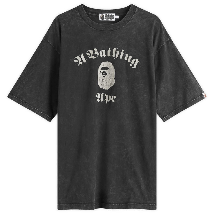 Тениска BAPE A Bathing Ape Over Dye T-Shirt Черно | 001CSK301009M-BLK