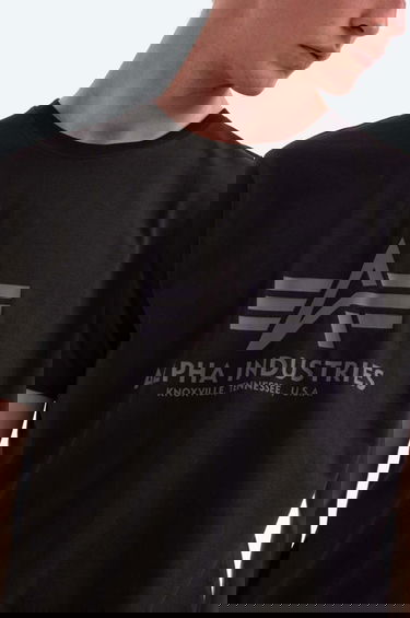 Тениска Alpha Industries Basic T-Shirt With Print Синьо | 100501.07, 4