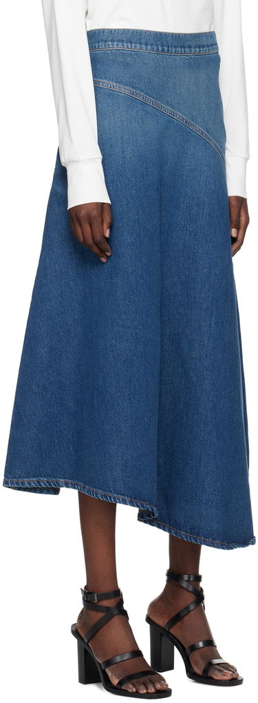 Пола Max Mara Max Mara Denim Midi Skirt Синьо | 2425106071600, 1