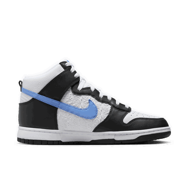 Кецове и обувки Nike Dunk High Retro FLC Black University Blue White Бяло | FJ4210-001, 2