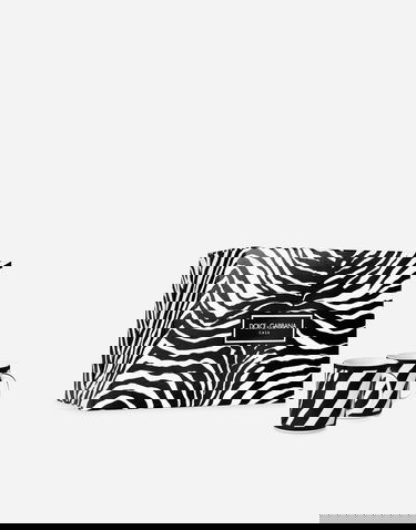 Домашен декор Dolce & Gabbana Zebra Print Gift Box with 2 Porcelain Mugs Черно | TC0S25TCA70UZ003, 0