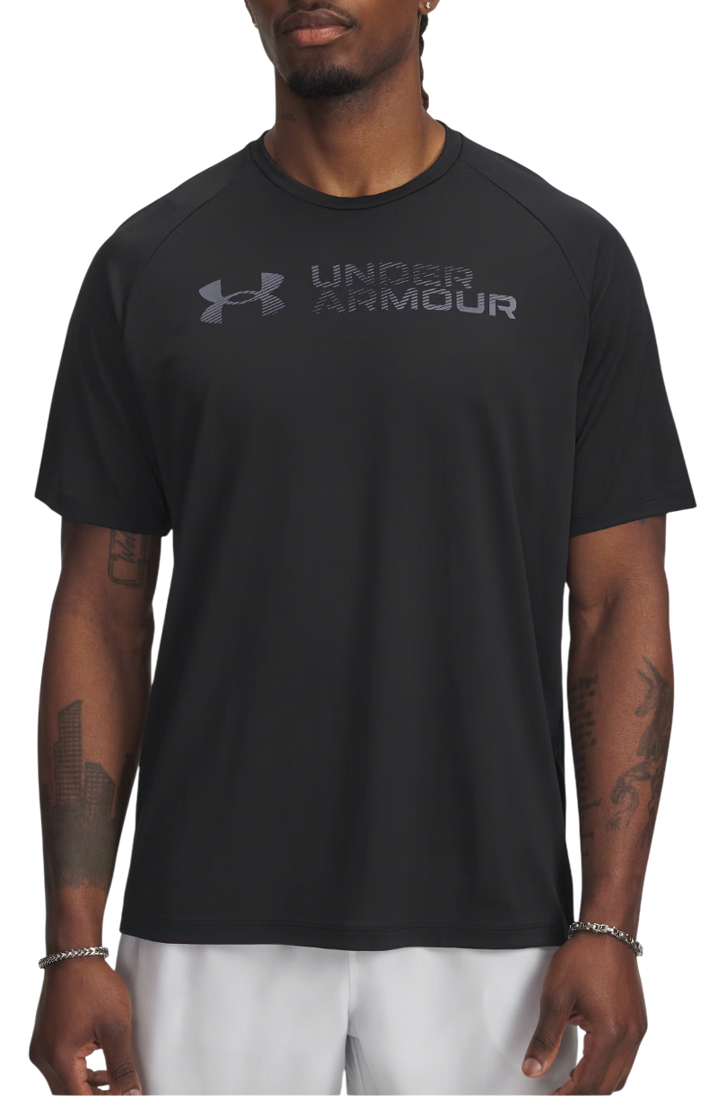 Тениска Under Armour Tech Reflective Short Sleeve T-Shirt Черно | 6005116-001