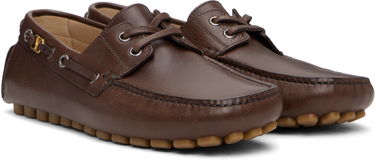Кецове и обувки Valentino Valentino Garavani Driver Fastaway Buffalo Loafers Кафяво | 6Y2S0J59PNJ, 3