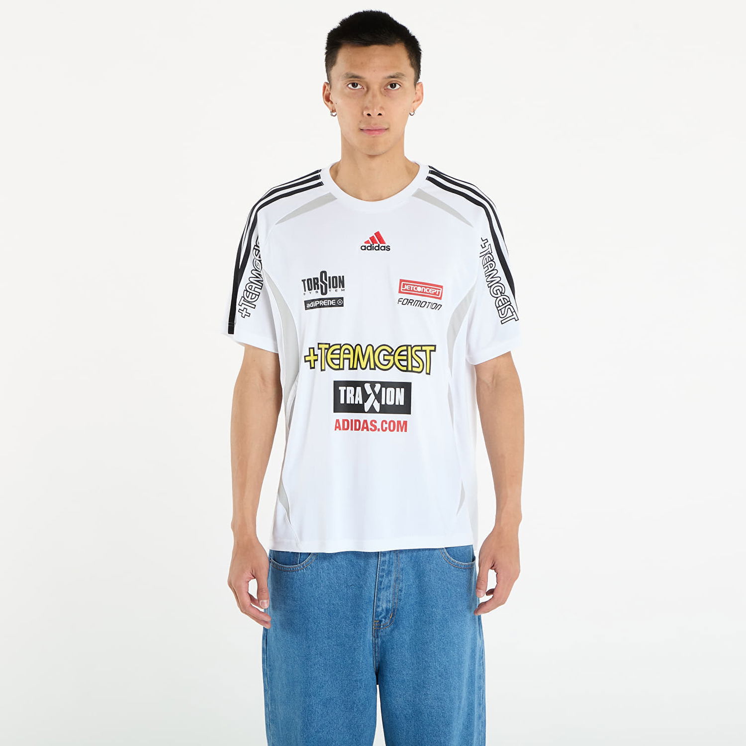 Фланелка adidas Originals Teamgeist Moto Graphic Jersey Бяло | KG2670, 0