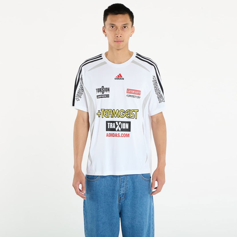 Фланелка adidas Originals Teamgeist Moto Graphic Jersey Бяло | KG2670