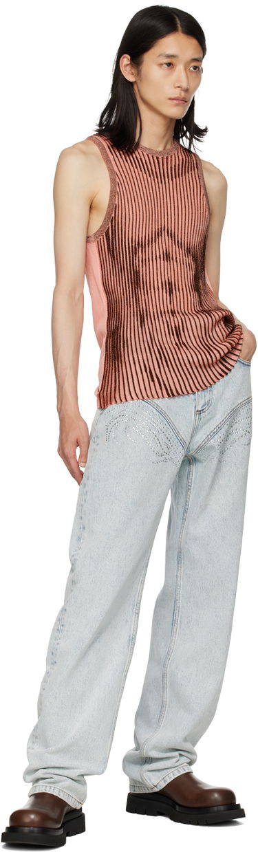 Потник Jean Paul Gaultier Jean Paul Gaultier Metallic Ribbed Tank Top Розово | 23/12-H-TO059-M045-2160, 3