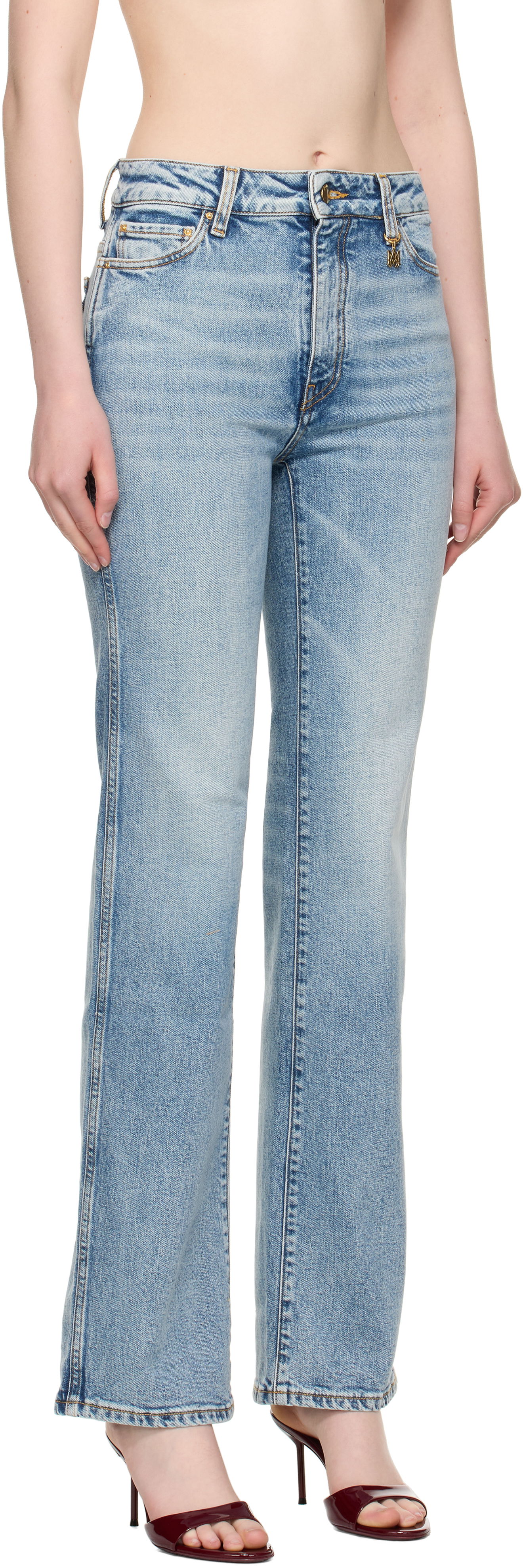 Дънки AMIRI AMIRI Slim Fit Jeans Синьо | AWDNSM1003, 1